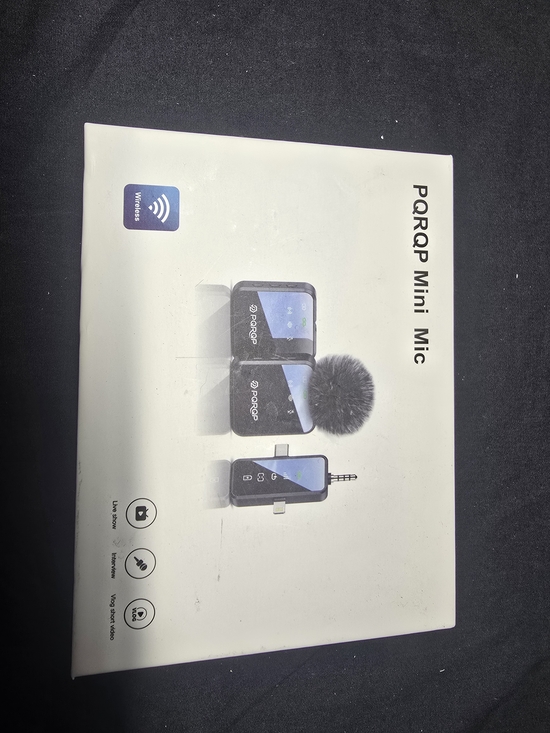 PQRQP Other - PORQRP Mini Mic Wireless Lavalier Microphone - Black